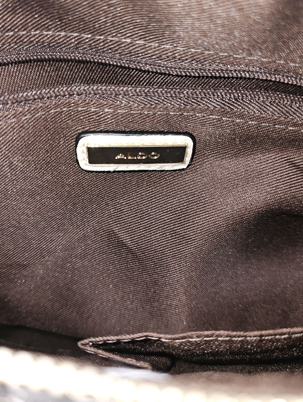 ALDO Champagne Glitter Dome Satchel Lock & Key Crossbody NWT Gift Ready - Picture 8 of 11